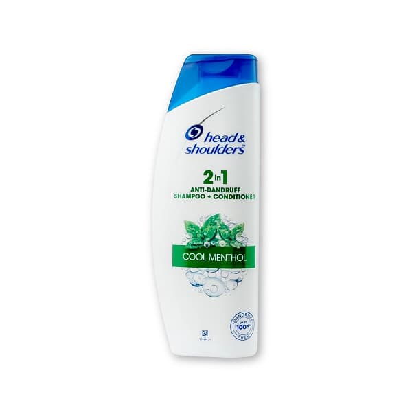 Bdyana Head & Shoulders 2-in-1 Cool Menthol Anti Dandruff Shampoo and Conditioner 340ml | Head & Shoulders 2-in-1 Cool Menthol Anti Dandruff Shampoo and Conditioner 340ml