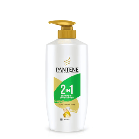 Bdyana Pantene Hair Science Hairfall Solution 2in1 Anti-Hairfall Silky Smooth Shampoo and Conditioner for Women 650ml | Pantene Hair Science Hairfall Solution 2in1 Anti-Hairfall Silky Smooth Shampoo and Conditioner for Women 650ml