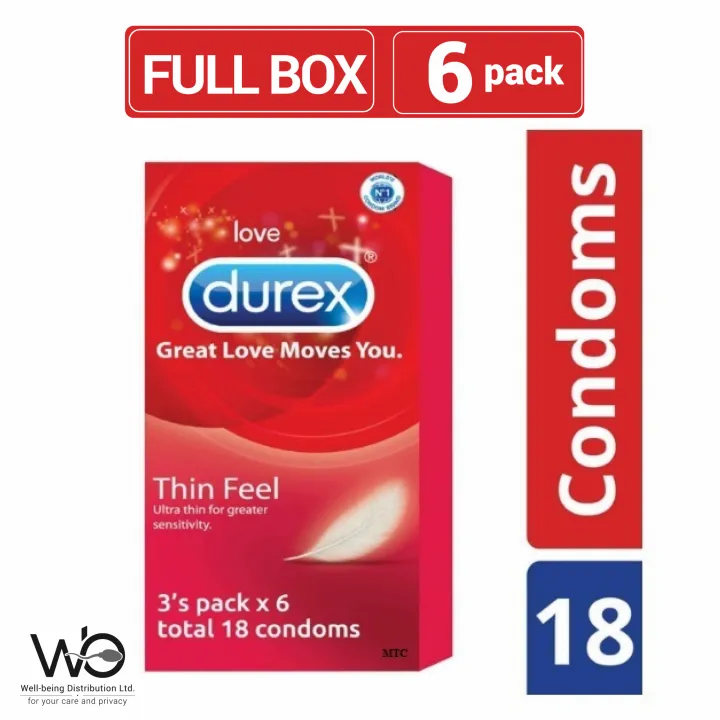 Durex Thin Feel Condom Full Box 18pcs - Buy online at BDyana