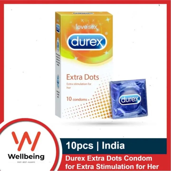 Durex Extra Dots Condoms 10 Pcs Pack - Buy online at BDyana