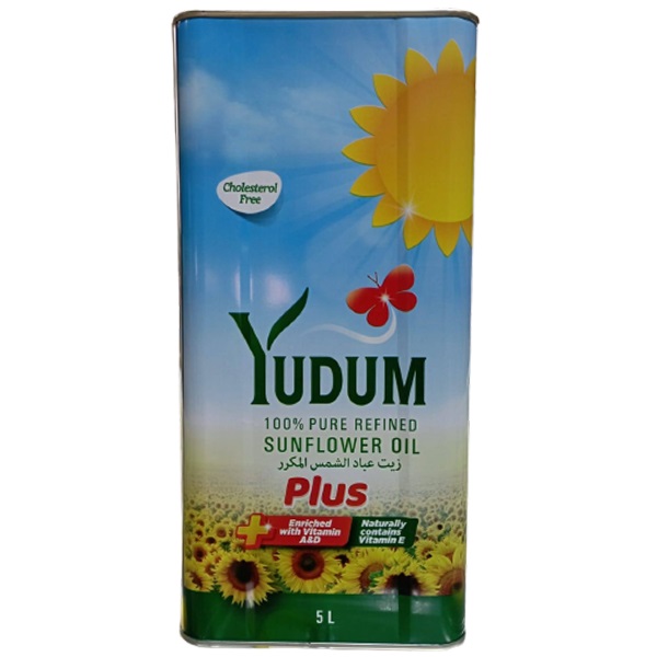 Yudum Sunflower Oil 5 Liter Tin Pack Turkey - Tasne Sunflower Oil - 5 Liter - Tin Pack