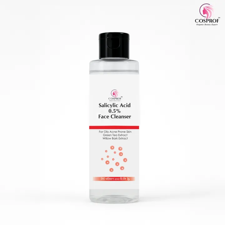 Cosprof Salicylic Acid 0.5% Cleanser 200ml for Acne Prone Oily Skin - Buy online at BDyana